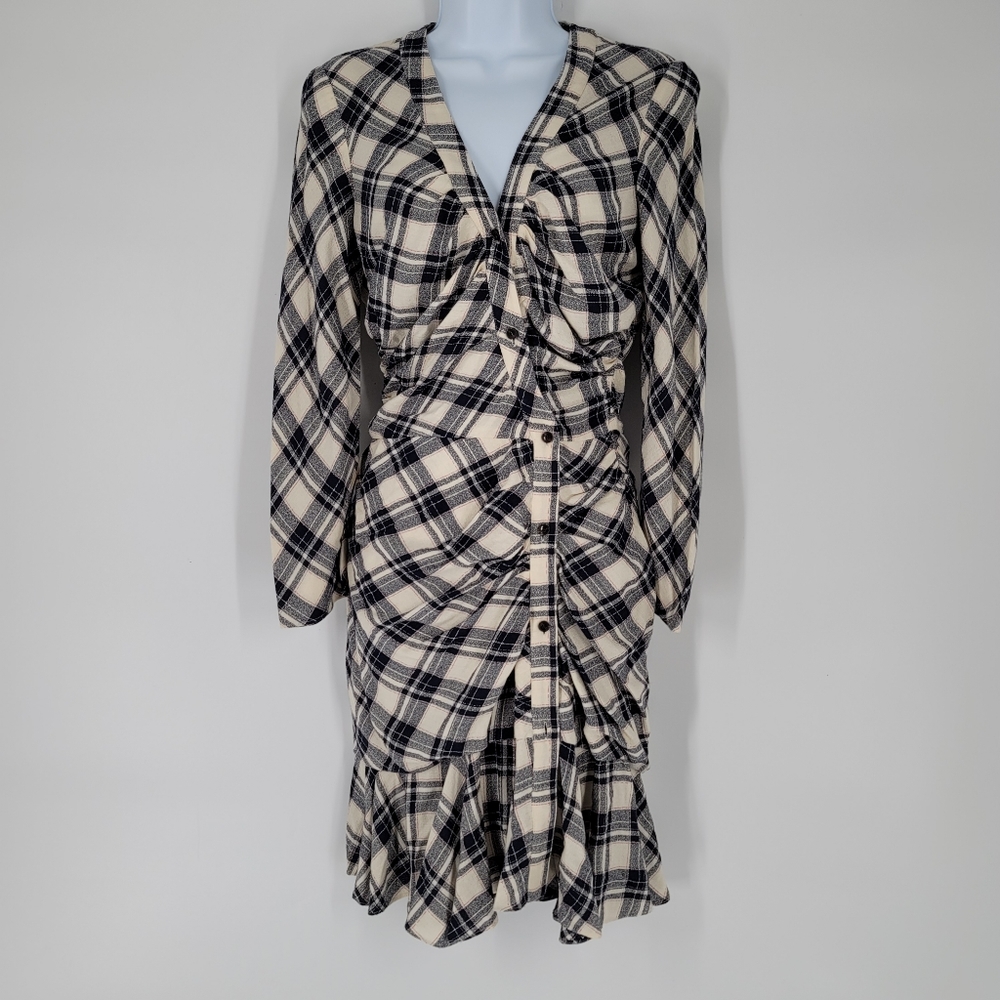 Veronica Beard Rowe Plaid Dress Size 4